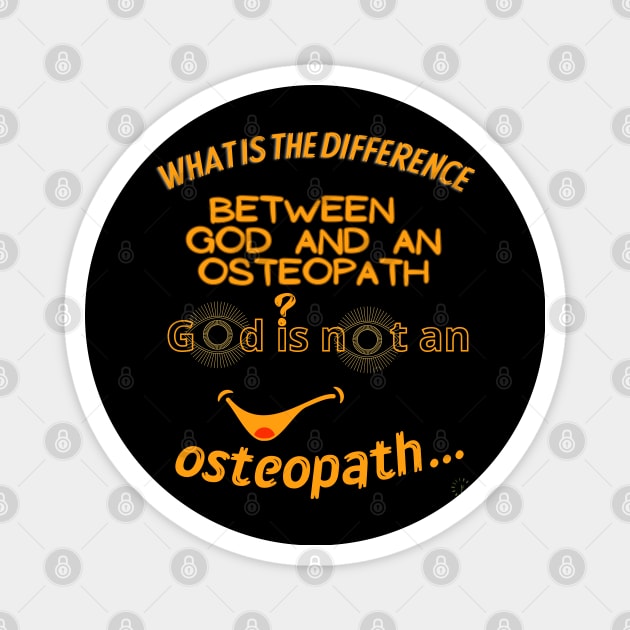 Funny Osteopath Magnet by FehuMarcinArt